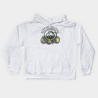 Trucking tractor cotton Kids Hoodie